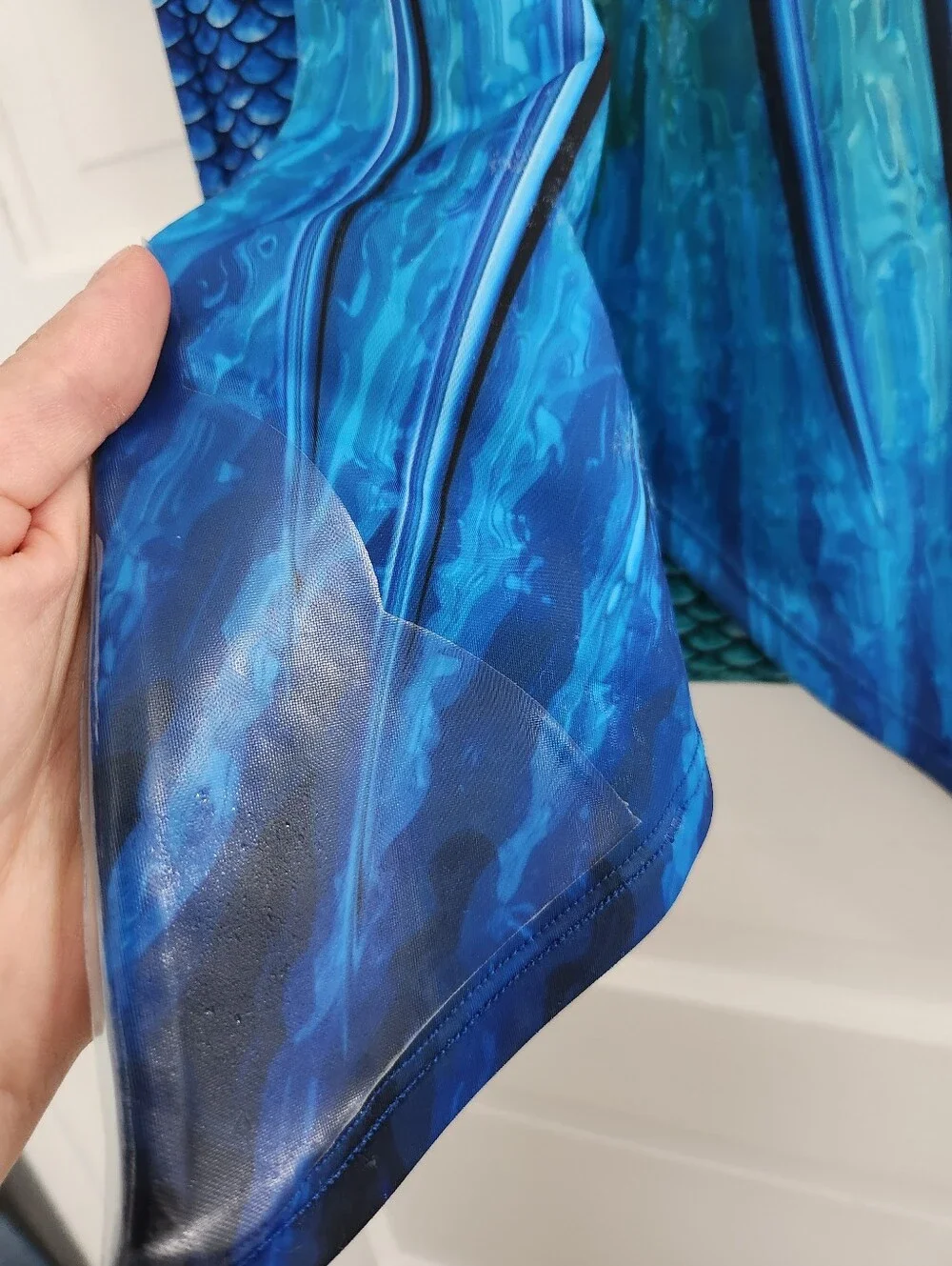 Sun Tails Blue Lagoon Mermaid Tail Girls Size 7-11 Swimming Swimsuit Cost